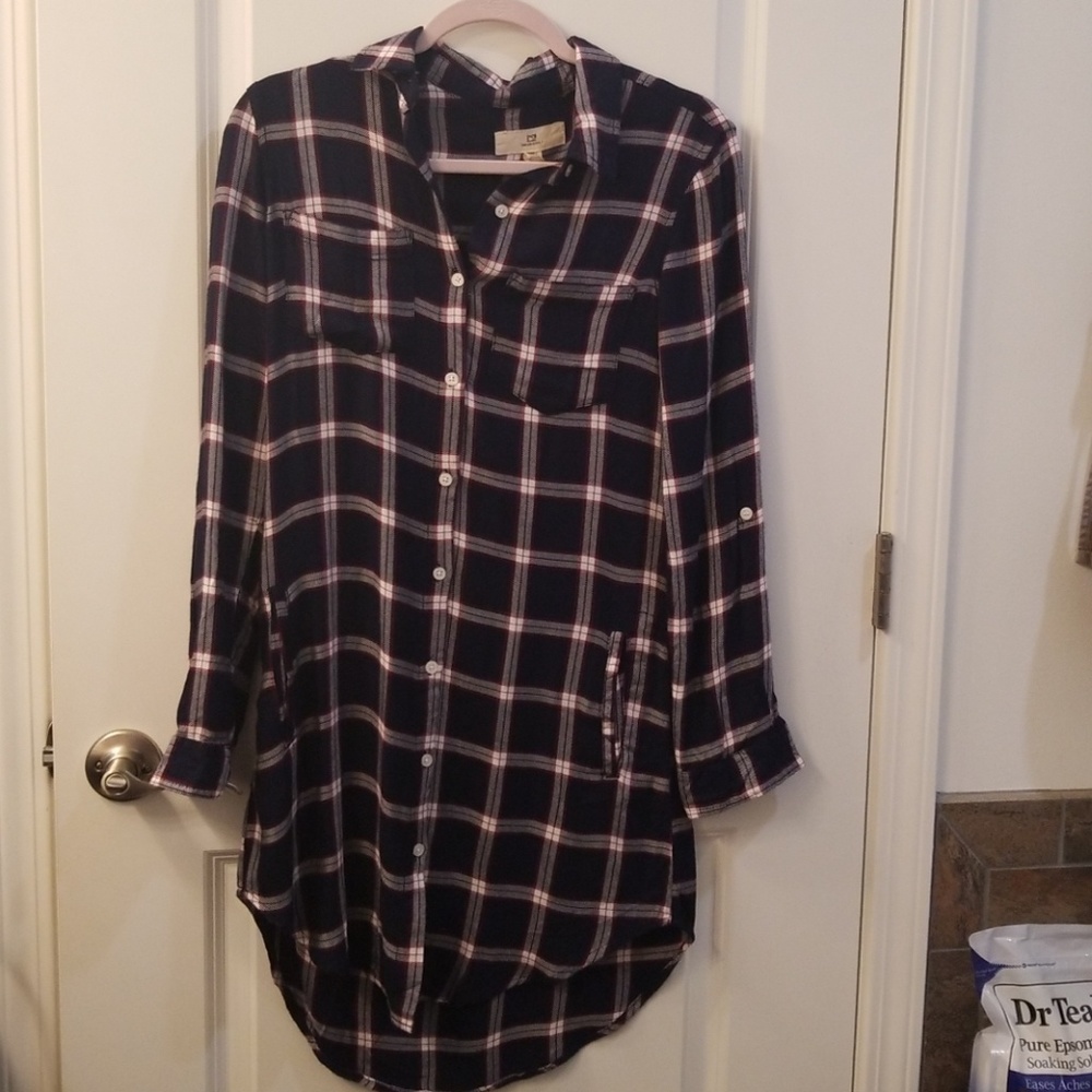 Button up shirt dress